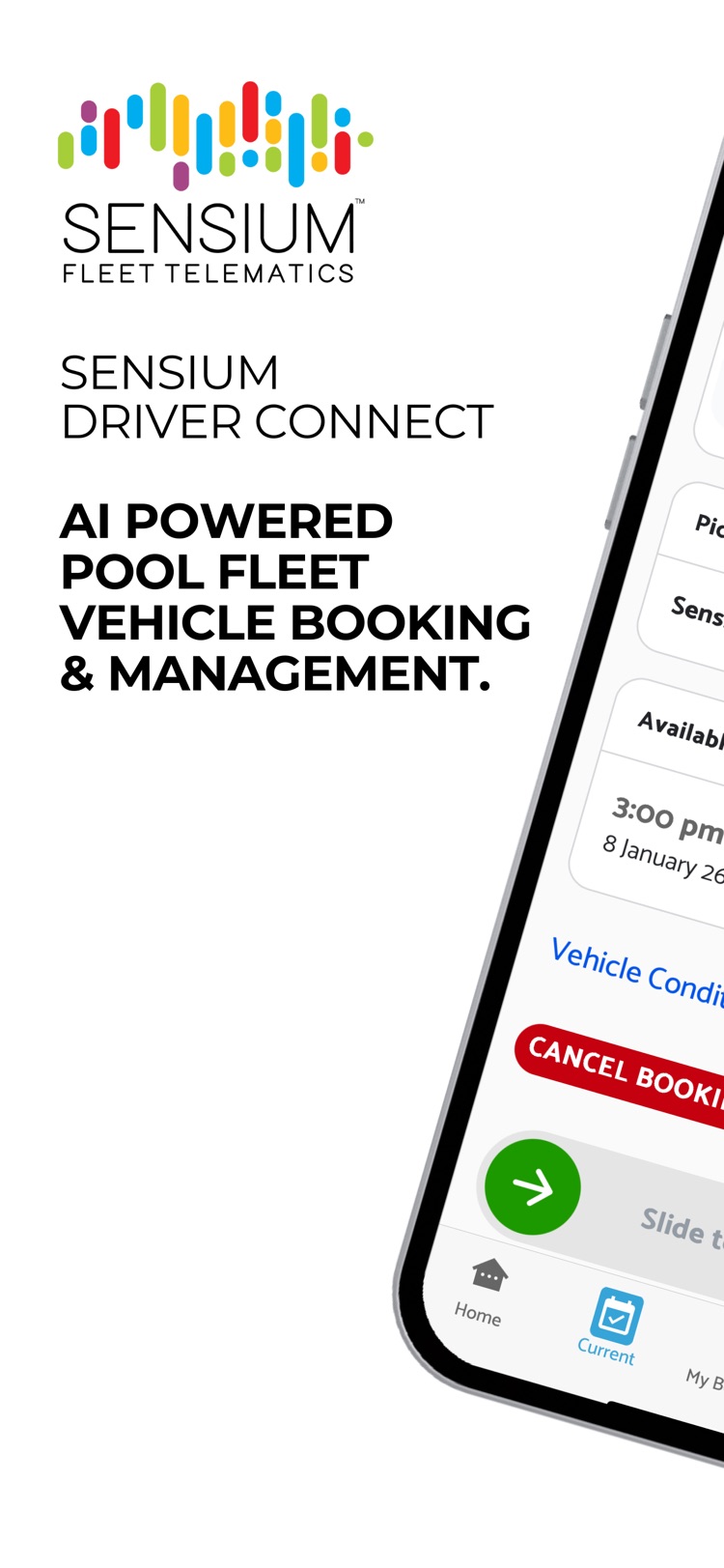 Sensium Driver Connect app screenshot 1